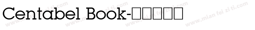 Centabel Book字体转换